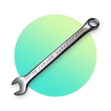 10mm Polished Chrome Combination Spanner - Tyzacktools