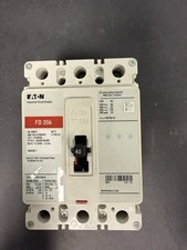 Eaton Industrial Circuit Breaker 40 Amps FD 35k 600 VAC 3 Poles