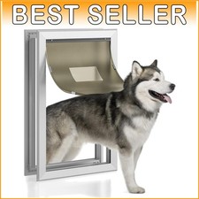 All-Weather Large Dog Door 11" x 16" - Automatic Magnetic Flap  Security Panel