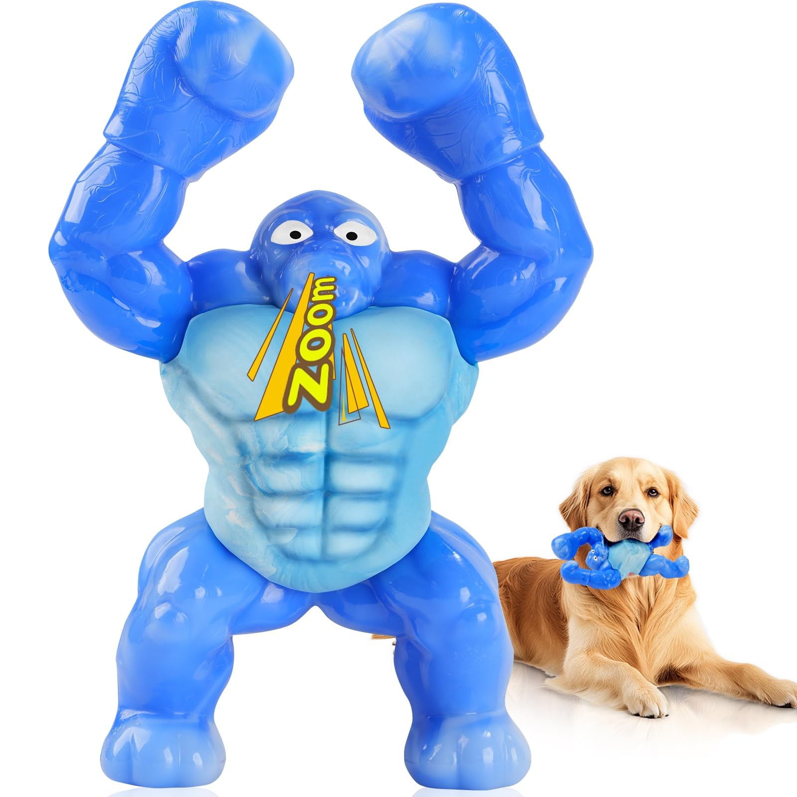 For Aggressive Chewers, Indestructible Chew Toys For Medium Large Br...