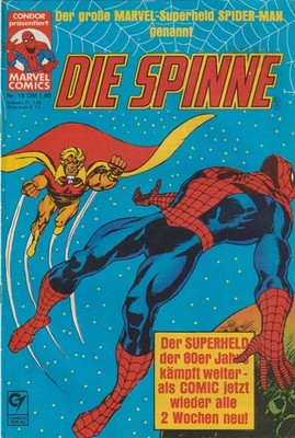 DIE SPINNE   Nr. 18  Marvel Comic  Condor Verlag Erstausgabe