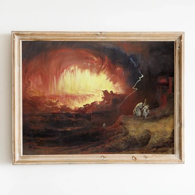 The Destruction of Sodom and Gomorrah (1852) John Martin Wall Art Poster Print