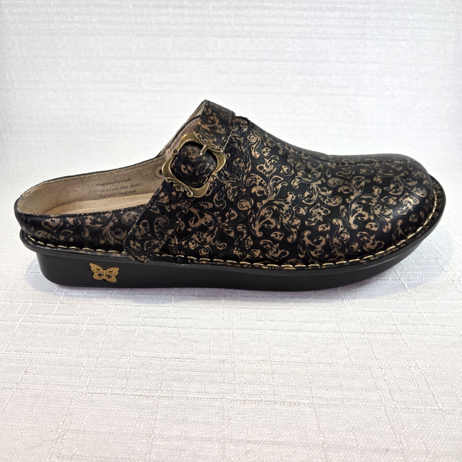 Alegria Leather Adjustable Backstrap Clogs Women'… - image 7