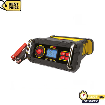 Everstart Maxx 15 Amp Battery Charger, 50A Engine Start, 12V Automotive, BC50BE