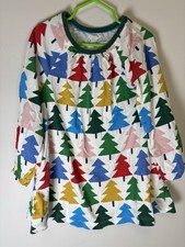 Mini Boden tunic features a vibrant print of colorful Christmas 6/7 Girls