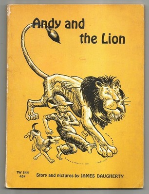 Vintage Children's Scholastic Book ~ ANDY AND THE LION ~ James Daugherty