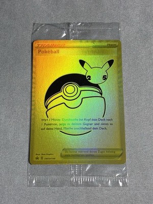 Pokémon Pokéball Celebrations Gold Secret Black Star Promo SWSH146 NM Deutsch