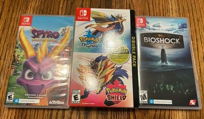 Pokemon Sword Pokemon Shield Double Pack Nintendo Switch Complete Spyro Bioshock