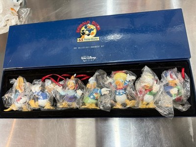 Donald Duck 65 Feisty Years Ornament Set Disney Store Complete Box