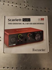 Focusrite Scarlett Solo 3rd Gen USB Audio Int...