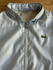 Vintage 1980'S Lacoste CHEMISE French Lacoste Striped Windbreaker Made in France
