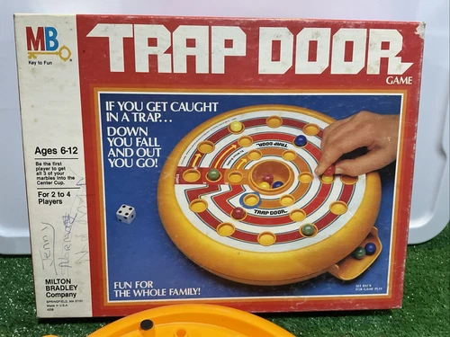 Vintage 1982 Milton Bradley Trap Door Game 100% COMPLETE - Fun FAMILY GAME