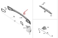 MERCEDES-BENZ EQB X243 Heckklappen-Mittelleuchte RHD A2439063000 NEU ORIGINAL