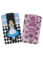 Womens Disney Alice in Wonderland and Cheshire Cat Card Holder Wallet Snap