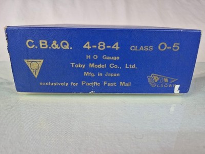 HO BRASS PFM CROWN TOBY JAPAN CHICAGO BURLINGTON & QUINCY 4-8-4 CLASS O-5
