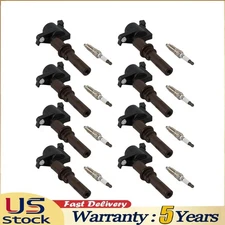 8* Ignition Coil & Spark Plug For 2009-2014 Ford Expedition Navigator 5.4L DG521