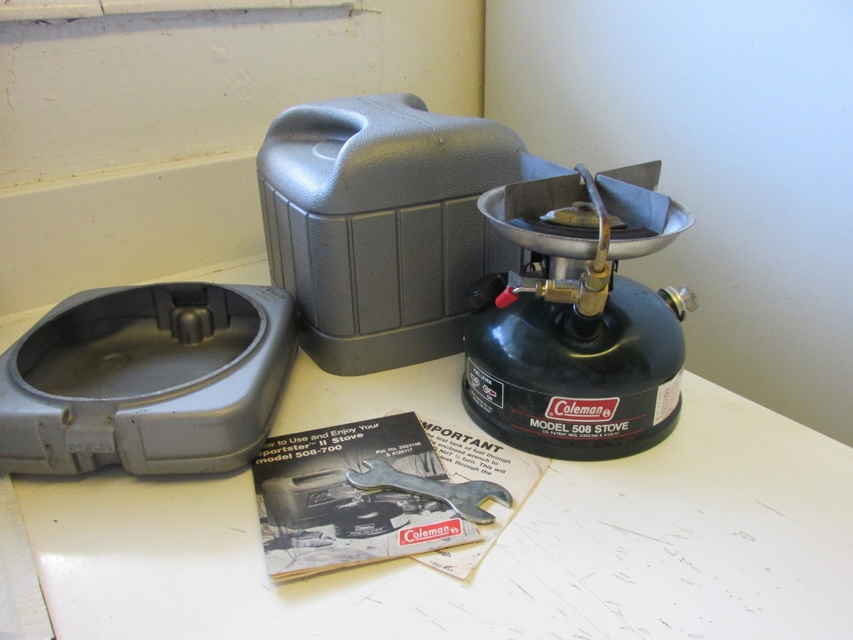 未使用品Coleman Sportster II Stove Model 508 Coleman Sportster II Stove Model 508-700 Carry Case Vintage