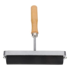 Rubber Roller - Rubber Ink Paint Roller With Wood Handle For Printmaking And