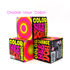 Nee Doh Color Change Squishy Stress Fidget Groovy Glob Blue/Yellow/Pink NEW
