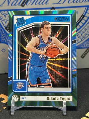 Nikola Topic 2024-25 Panini Donruss #208 Rated Rookie Holo Green