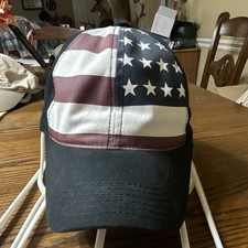 Men's USA American Flag Baseball Cap Black/Red/White/Blue Adjustable One Size