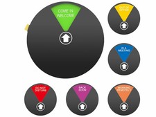 Office Private Sign, 6 Options Door Sign, Do Not Disturb, Please Knock, in a ...