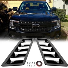 2xfor Ford Ranger Raptor Car Hood Vent Scoop Louver Panels Cover Air Flow Intake