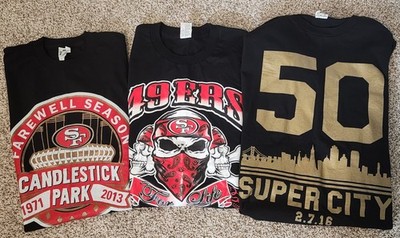  BUNDLE X3 San Francisco 49ers TSHIRTS RARE FOOTBALL NFL  M-2XL VTG ATHLEISURE 