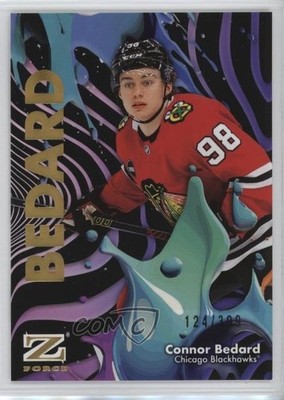 2024-25 Skybox Metal Universe Z-Force Rave 124/399 Connor Bedard #3 13os
