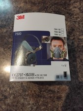 Image of 3M Reusable Half Mask 7500 Medium - 7502 Respirator Face Mask Brand New