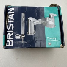 Bristan Frenzy Deck Mounted Bath Shower Mixer Tap Hose + Shower Head