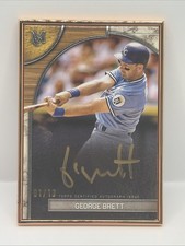 2025 TOPPS MUSEUM GEORGE BRETT FRAMED AUTO AUTOGRAPH GOLD INK #1/10 ROYALS SSP