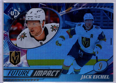 BUY 1 GET 1 50% 24-25 UD Ext #UD3-29 Jack Eichel VGK UD Future Impact