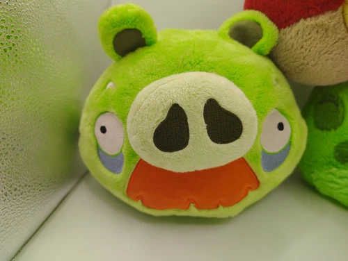 Set of (3) Angry Bird Character Plush Green Red Bird Pig 2012 & 2010 *PLS READ* - Picture 3 of 10