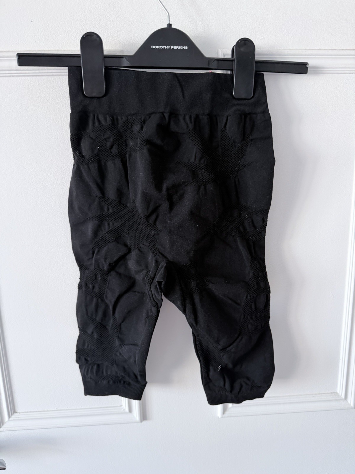 GCDS Short Leggings featuring a branded tag, Black, Size Small, New