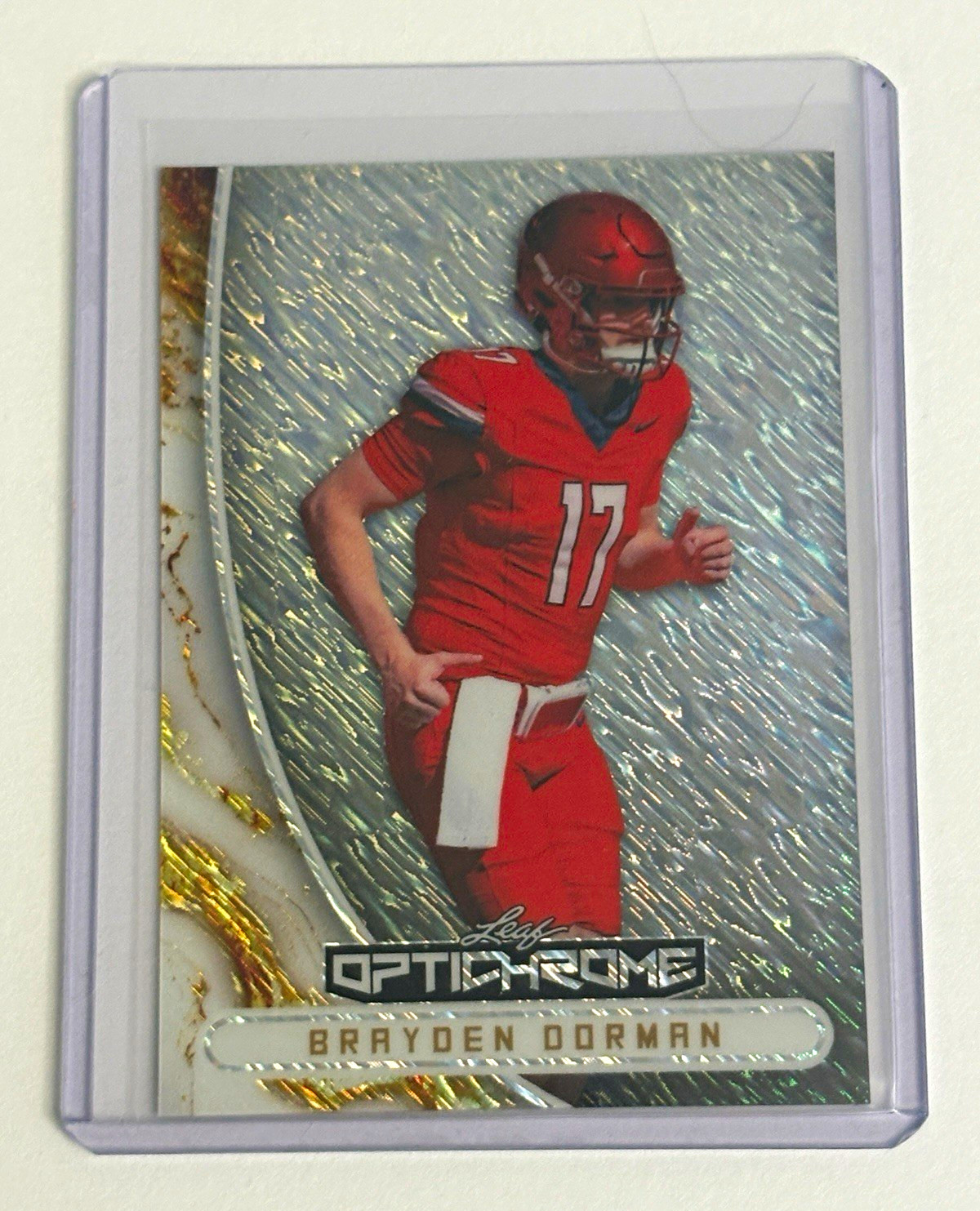 2026 Leaf Optichrome Brayden Dorman #17 Pre-Production Proof 1/1 NCAA Football