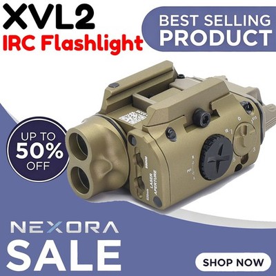 FMA Aluminum Alloy XVL2-IRC LED Flashlight Red Laser IR Light DE USA STOCK