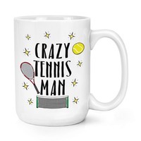 VerrüCkte Tennis Mann 426Ml Groß Becher Tasse - Lustig Sport Groß