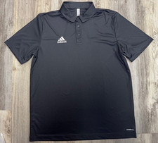 NEW - MEN'S ADIDAS ENTRADA 22 SOCCER POLO, HB5328, BLACK, LARGE  30.00