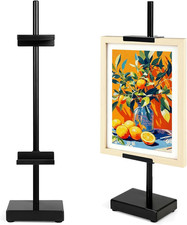 Adjustable Tabletop Easel Stand Black Metal Picture Frame Holder up to 17 Inch