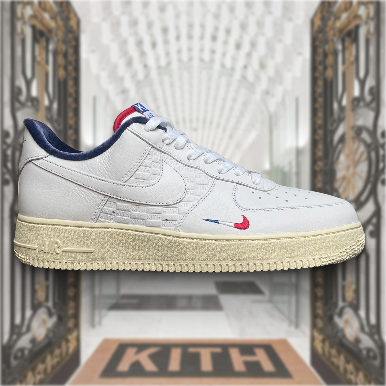 "DS Kith x Nike Air Force 1 Low \"Paris\" France CZ7927-100 US 12 READ & check pics"