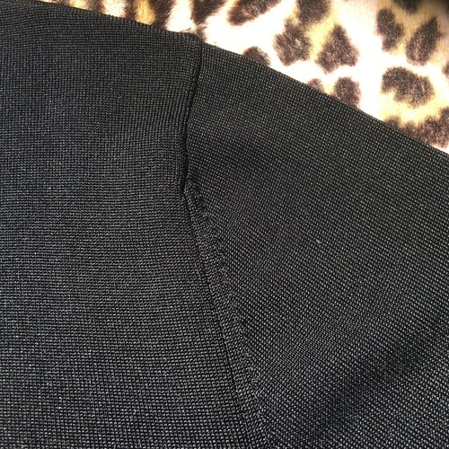 MONTAGUT FRENCH 1980s MEN BLACK CARDIGAN SWEATER~ FIL DE LUMIERE KNIT ~UNWORN~ L - Picture 11 of 11