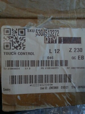5304513272 - Electrolux Microwave Control Panel (Touch/Key Pad) Assembly