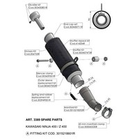 EndschalldäMpfer Ersatzteil Set LeoVince Auspuffanlage LV-5, Ø 54Mm