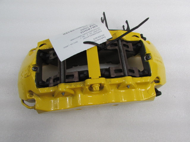 Lamborghini Gallardo, RH Front Brake Caliper, Yellow, Used, P/N 400615106BE
