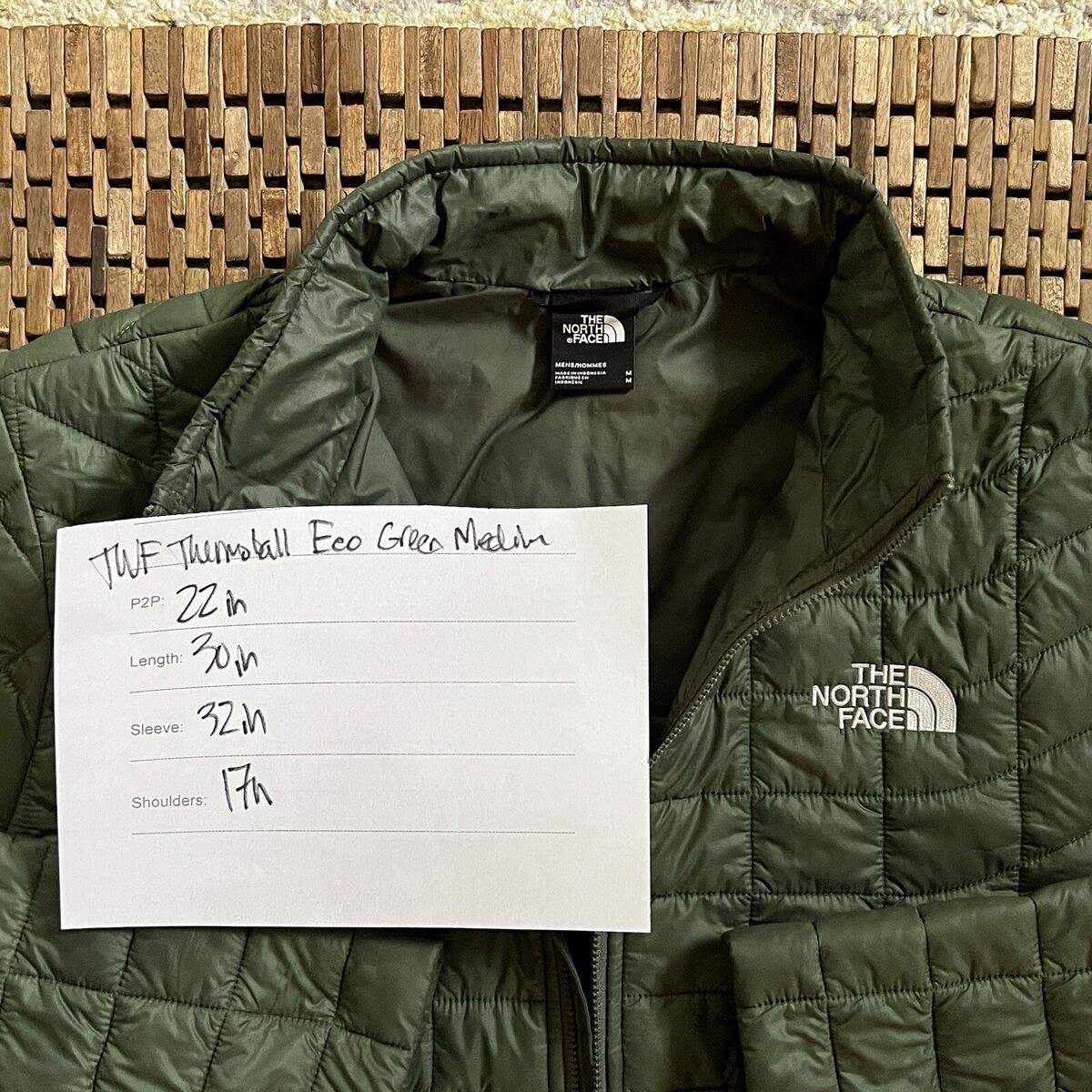 The North Face TNF Thermoball Eco Forest Green Puffer Jacket The North Face TNF Thermoball Eco Forest Green Puffer Jacket