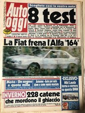 Rivista Auto Oggi 1986 Nr. 02 Alfa 164 Niki Lauda Inverno - catene