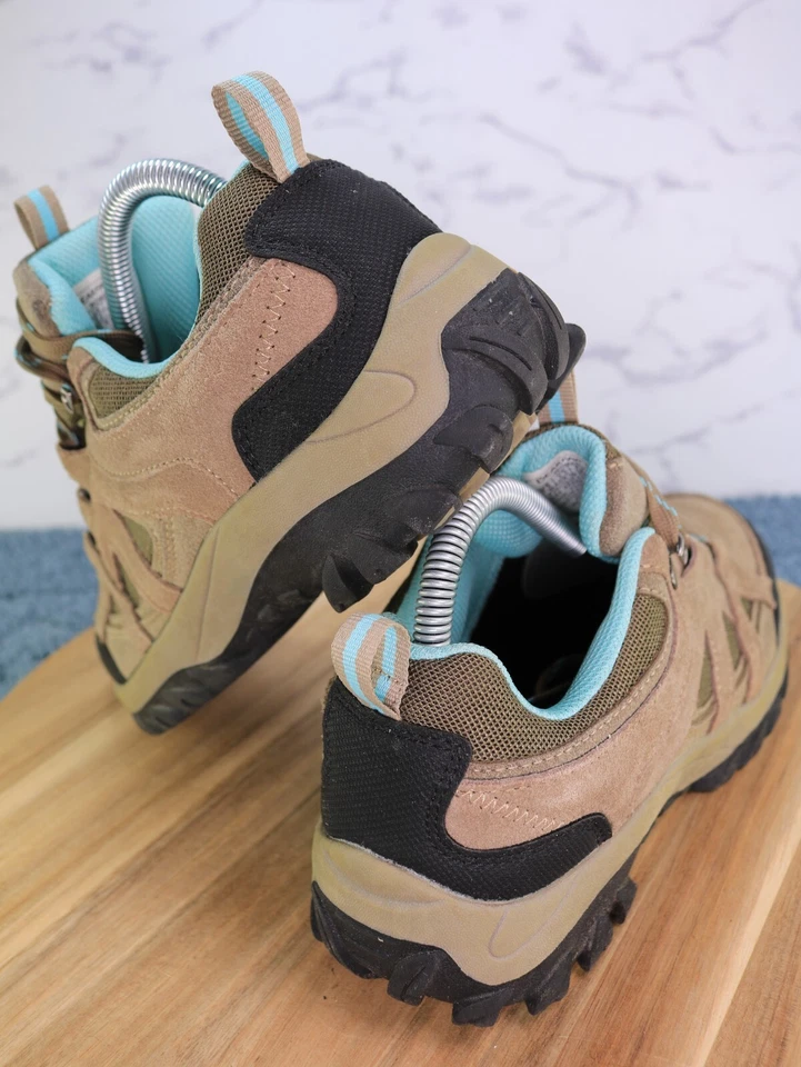 Zapato BearPaw Edgewood Low Hiker G50 marrón/negro/verde azulado 2755M para mujer ¡talla 7,5 de EE. UU.! Foto 3 de 4