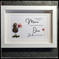 Für OMA oder  OPA 💞  Steinbild,  Geschenk, Valentinstag, Muttertag, handmade 3D