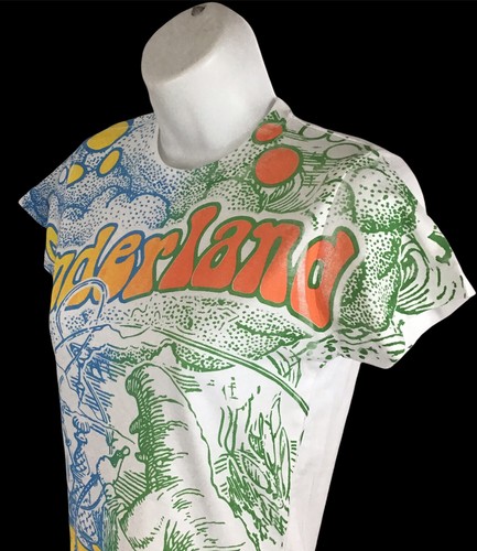 Alice In Wonderland Lat Brand Full Front Graphic Tee Shirt girls SZ S NWOT - Picture 2 of 8